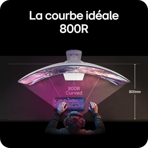 LG Ultragear™ 34GX90SA-W Ecran PC Gaming 34" - Dalle OLED résolution QHD (3440 x 1440), 0,03ms 240Hz, DisplayHDR™400 True Black, DCI-P3 98.5% (CIE1976), FreeSync Premium, G-Sync Compatible