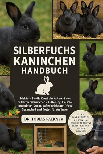 SILBERFUCHS KANINCHEN HANDBUCH: Meistern Sie die Kunst der Aufzucht von Silberfuchskaninchen Fuetterung, Fleischproduktion, Zuch