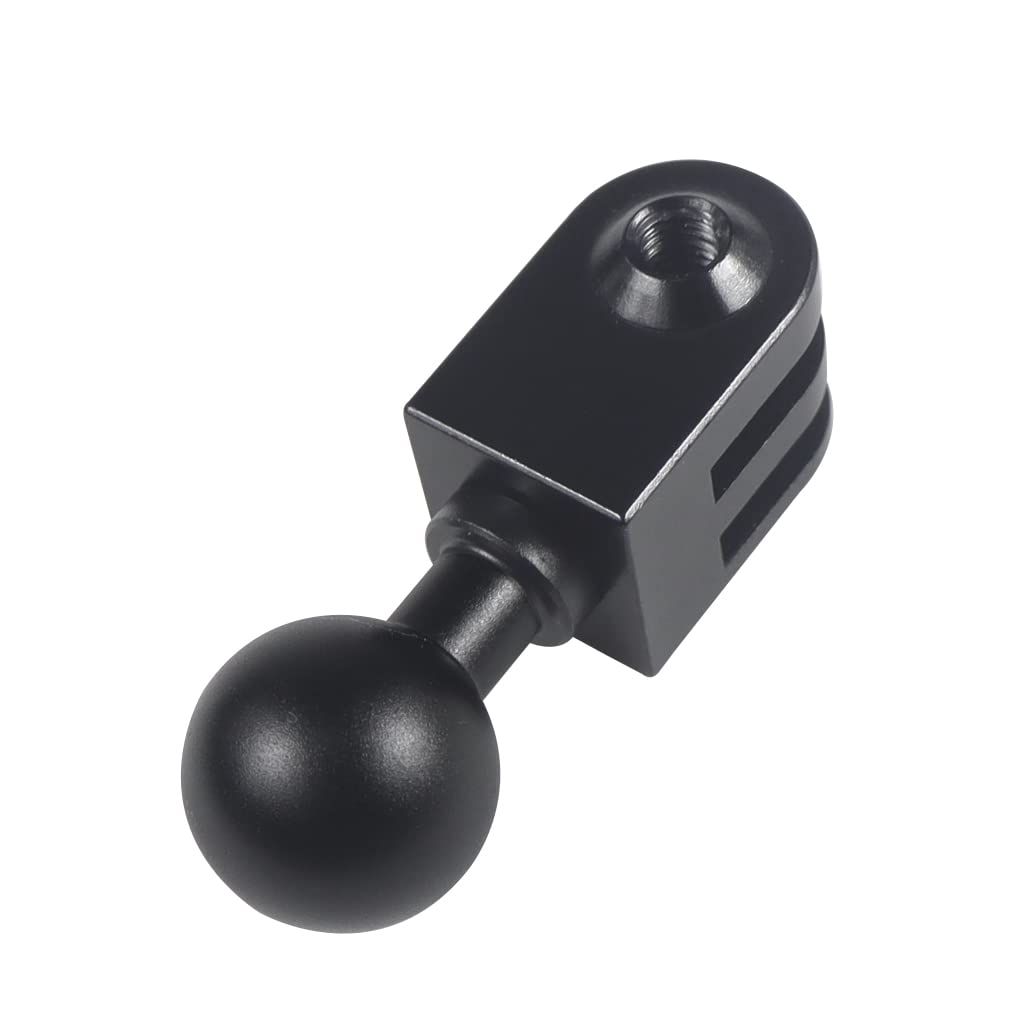FEICHAO 17 millimetri Testa A Sfera Adattatore Clip In Lega di Alluminio Compatibile con Gopro Hero 10 9 8 Macchina Fotografica Auto (Testa A Sfera Mount