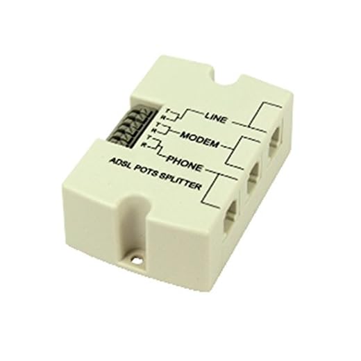 SPLITTER ADSL PROFESSIONALE DOPPIO INGRESSO MORSETTO O PRESA MODULARE