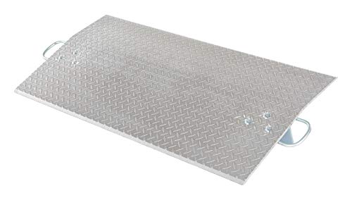 vestil e-4824 aluminum economizer dock plate usable 48 in x 24 in 38 in plate thickness 5200 lb capacity