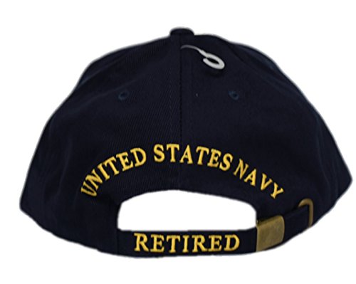 Mws U.s Navy Retired Proudly Served Navy Blue Embroidered Cap Hat #TOP1