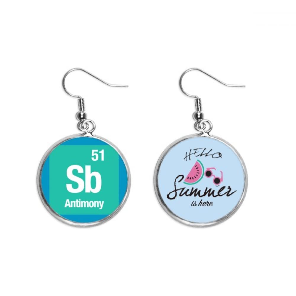 Pendientes de sandía antimonio SB evitan joyas pesadas lóbulo 5