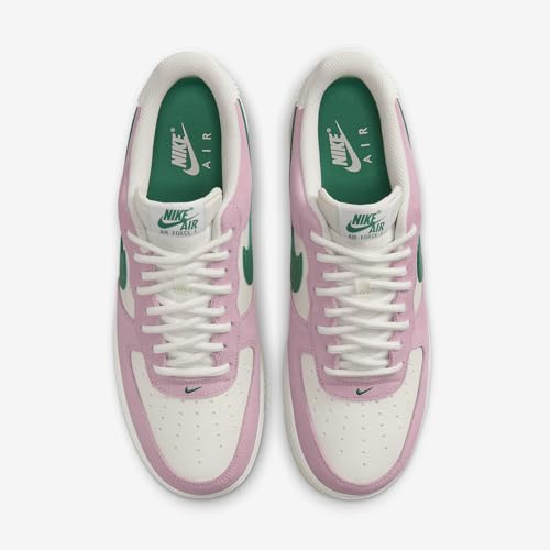Nike Air Force 1 '07 LV8 Men's Shoes (FV9346-100, Sail/Medium Soft Pink/Alabaster/Malachite) Size 134