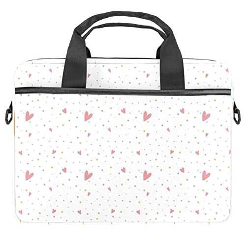 Sacoche ordinateur portable 13.3 anti-rayures, sac bandoulière étanche à motifs pois