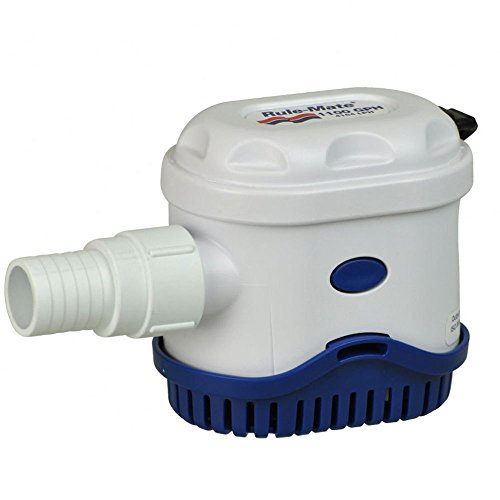 Rule Mate RM1100A Automated Bilge Pump, No Float Switch Required, 1100 GPH, 12 Volt