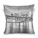 Miękka poszewka na poduszkę 0014 brytyjski krajobraz Most Londyński kwadratowy dekoracyjna poszewka na poduszkę poszewka na poduszkę 45 x 45 cm