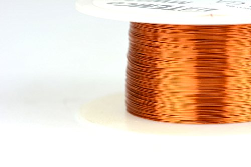 Image of TEMCo 31 AWG Copper Magnet Wire - 4 oz 988 ft 200C Magnetic Coil Winding