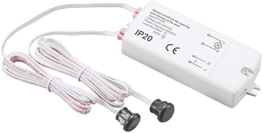 MAXWELL Plastic Double Door AC Wardrobe Sensor Door On Lights ON,Door Off Lights Off