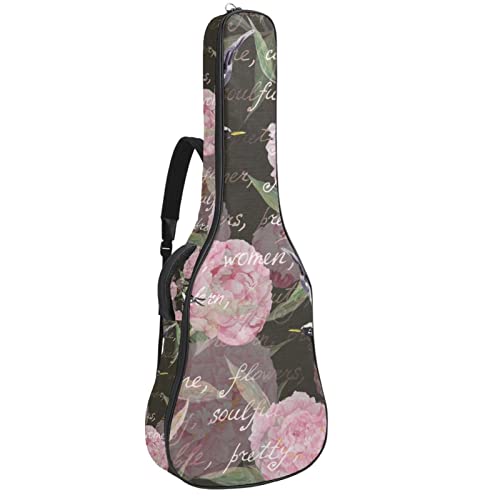 Sac à dos guitare étanche à motif baleine colorée avec organiseur