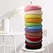 Imagen de Winmany Niñas Pequeño Boina Sombrero Niños Color Sólido Francés Beret Cap Otoño Invierno Lana Artista Sombrero