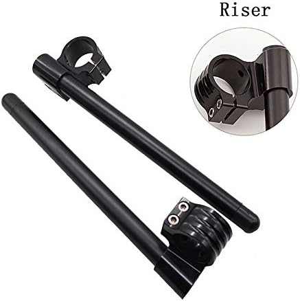 Miniatura 8 de PROCNC 1.299 in 78" motocicleta aluminio CNC Riser tubo clip en manillar reemplazo para CB-400 KZ-400 GN-250 GS-250 XV-250 Universal Bike Cafe Racer