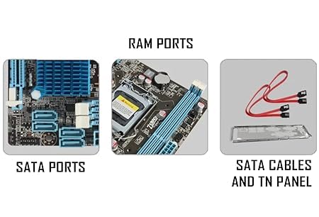 Pythongo H61 Chipset Motherboard Combo Kit with Processor i5 3470 3.00Ghz upto 3.3 Ghz Comes with 4 cores and 4 Threads (8GB DDR3 Ram) Free Cpu Fan... - Image 2