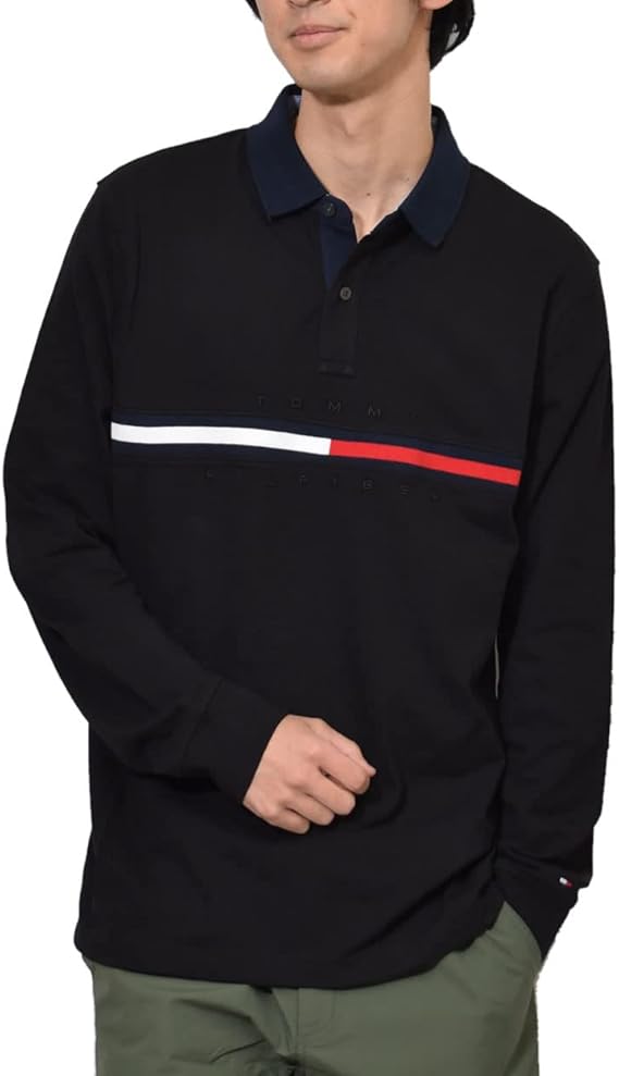 Amazon トミーヒルフィガー Tommy Hilfiger 長袖 ポロシャツ メンズ ロンt 長袖 春 ブラック 黒 M L Xl 2xl ポロシャツ 通販