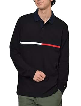 Amazon | [トミーヒルフィガー] 長袖 ポロシャツ メンズ ロンT