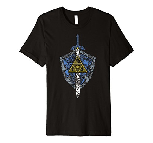 Nintendo Zelda Hylian Shield Element Icons Premium T-Shirt Nintendo Zelda Hylian Shield Element Icons Premium T-Shirt