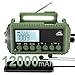 Radio Emergencia 12000mah, FM/Am/SW Radio Portatil Solar Dinamo, Bateria Recargable, Lámpara Lectura, Linterna, SOS, USB/Tipo C, Resistente a La Lluvia, Al Viento y a Los Golpes