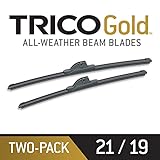 TRICO Gold® 21 & 19 Inch Pack of 2 Automotive Replacement Windshield Wiper Blades for My Car...