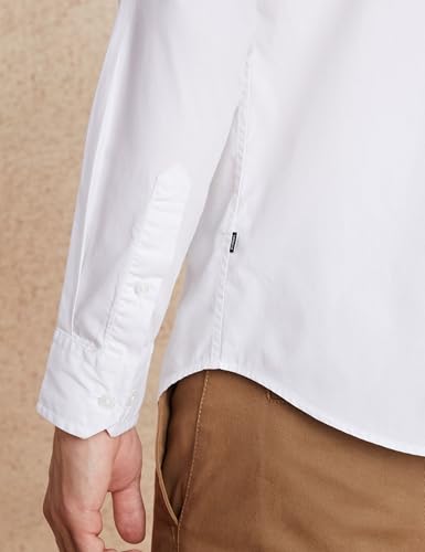 Image of Amazon Brand - Symbol Men's Solid Slim Fit Cotton Casual Shirt | Plain | Full Sleeve | Summer (Available in Plus Sizes)