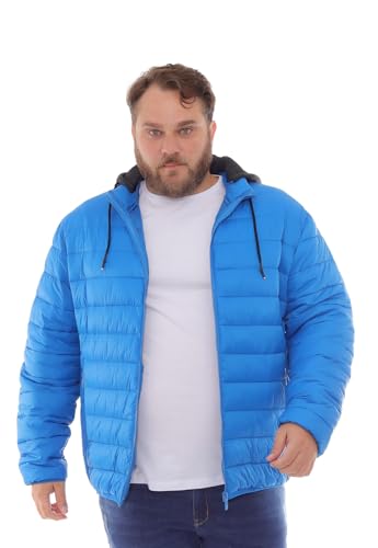 CRK Men's Plus Size Puffer Jacket – Lightweight Hooded Insulated Winter Coat, Windproof, Zipper Down Jacket, Warm & Durable4