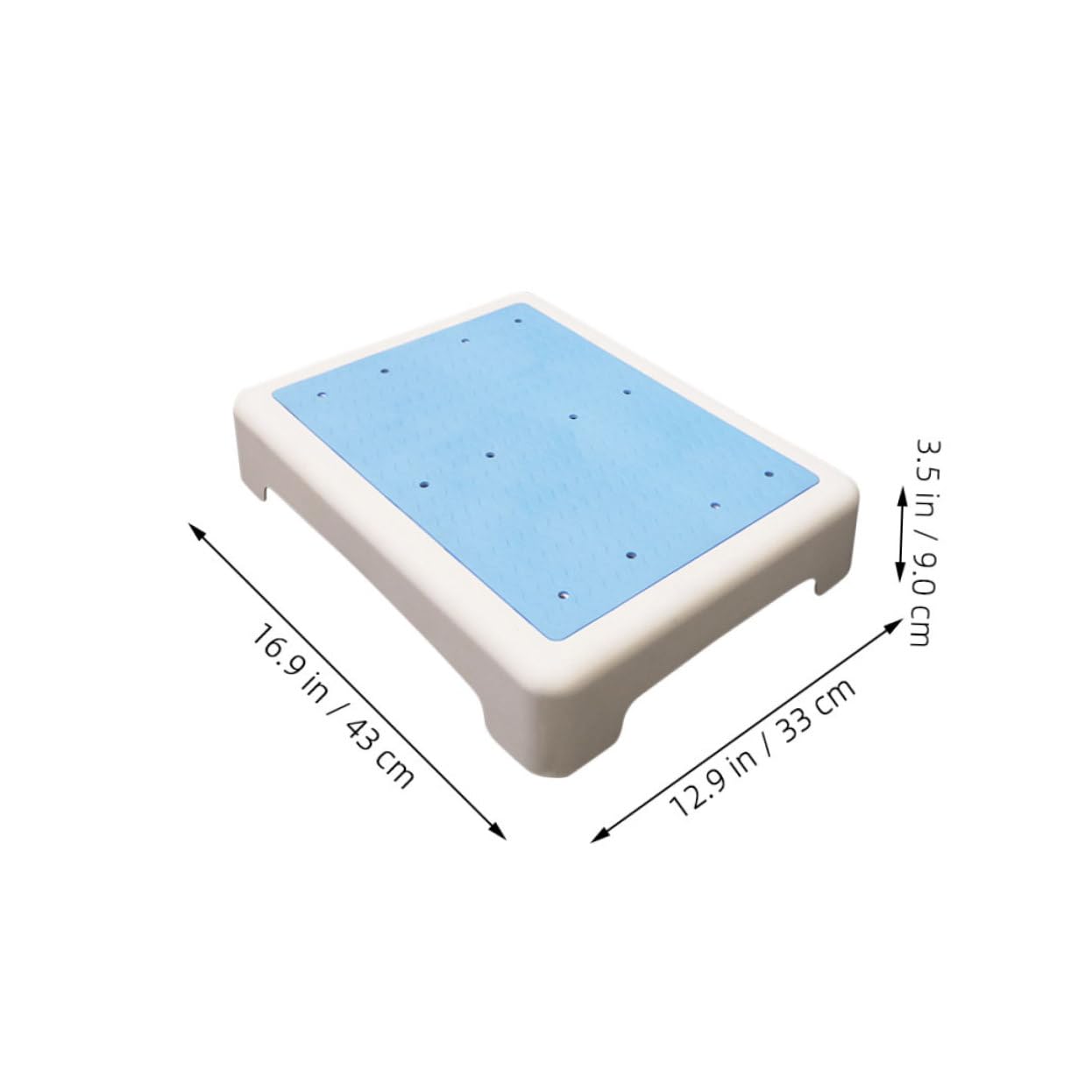 Beavorty Non Slip Short Stool for Bathtub Toilet Stool for Seniors Easy to Clean Material Stylish Bathroom Footstool for Enhanced Stability Support