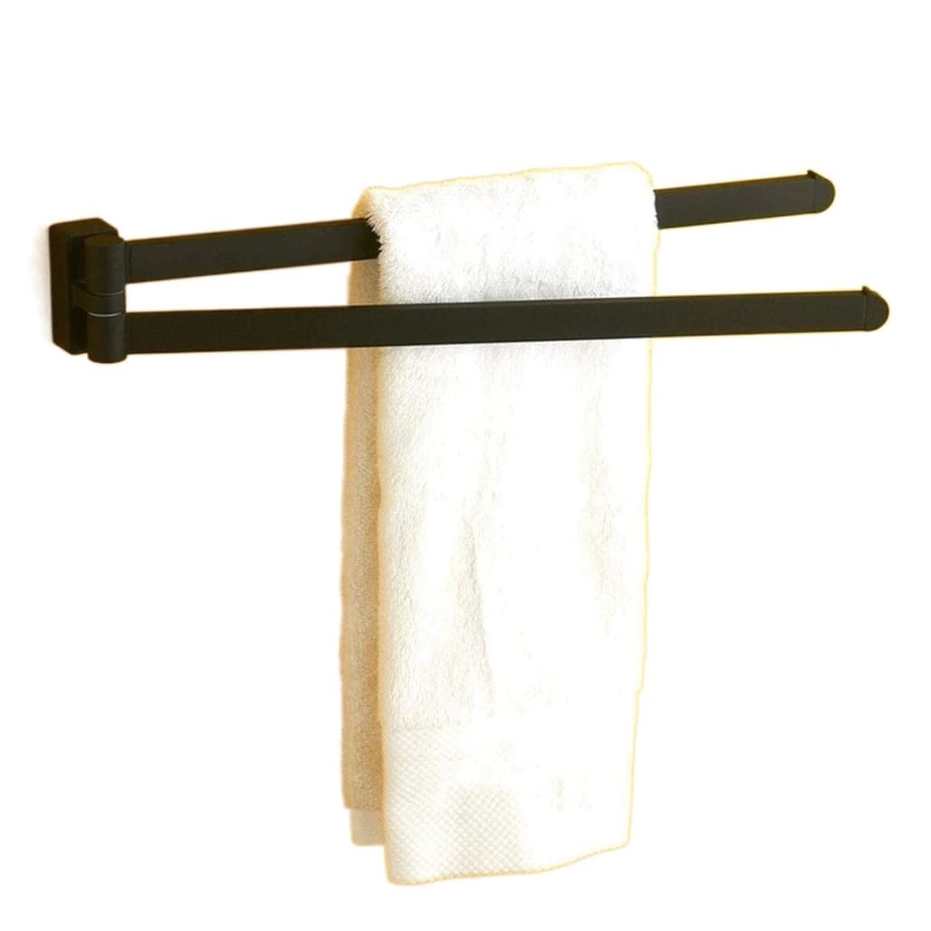 Rack Toallas Toallero De Cobre Pared con 2 Barras Giratorias para Baño Accesorios De Baño