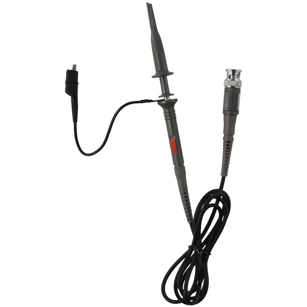 HOBBYIN 2pcs Universal P6100 Oscilloscope Clip Probes, Oscilloscope Probe BNC Connector Oscilloscope Probe 100MHz Clip Probe Test Line