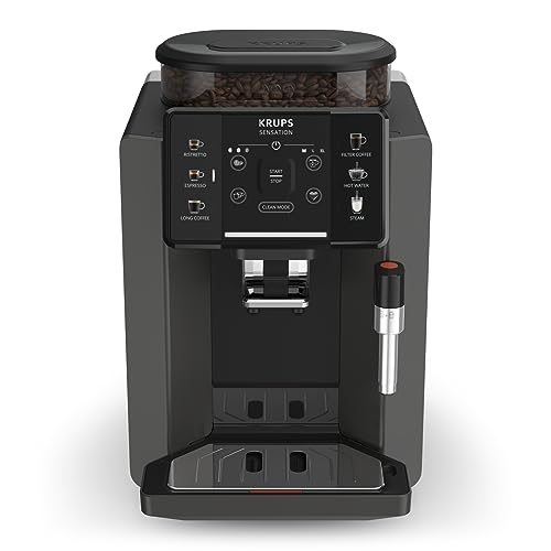 Krups Sensation C50, Machine à café grains, 5 Boissons en accès direct, Interface tactile couleur, Facile à utiliser, Nettoyage sans effort, Buse manuelle Cappuccino, Fabriqué en France EA910810 – Image 3