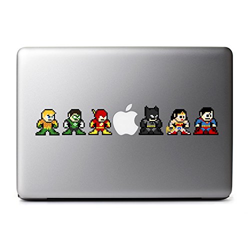 8-Bit Superhero League Decals for MacBook, iPad Mini, iPhone 5S, Samsung Galaxy S3 S4, Nexus, HTC One, Nokia Lumia, Sony