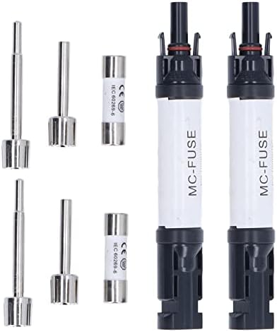 2 Sets 1000V Multi Point Connection Embedded Solar PV Connectors Set Built in Fuse Connector IP68 Waterproof Solar & Wind Power Parts & Accessories(30A)