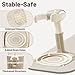 Baby Shower Stand with Support, 2-in-1 Sitting & Standing Baby Bath Stand with Anti-Slip Base, 10 Levels Adjustable Height and Armrest with Seat for Toddlers, Ideal Gift for Infants 6-36 Months