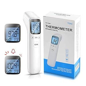 Non-Contact Infrared Forehead Thermometer , Digital Thermometer , Body Temperature Thermometers for Adults , Kids , Baby…