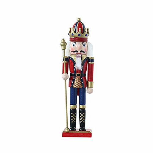 O-Toys Wooden Nutcracker Ornaments Christmas Decoration Figures Puppet Toys Home Decor