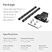 SMALLRIG Camera Base Plate Kit with 15mm LWS Rod Rail Clamp, Carbon Fiber 15mm Rods (8'' / 20cm), for Sony A6500 A6600 A6300, for Canon R5 R6, for Sony A7SIII / A7III, Both for Cameras & Cages - 5609