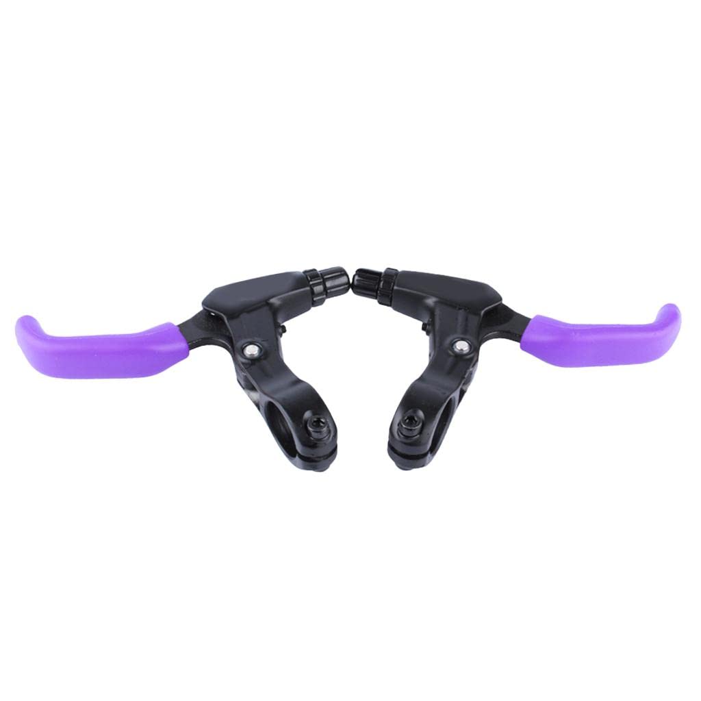 CALANDIS® 1 Pair Soft Bike Brake Lever Cover Grip Guard Protector Handle Sleeve Purple-picture-17