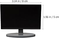 Vista 4 de Toyvian Mini modelo de TV de 3.14 x 2.55 x 0.78 pulgadas, accesorio de muebles de casa de muñecas, televisión de simulación de plástico para muñecas