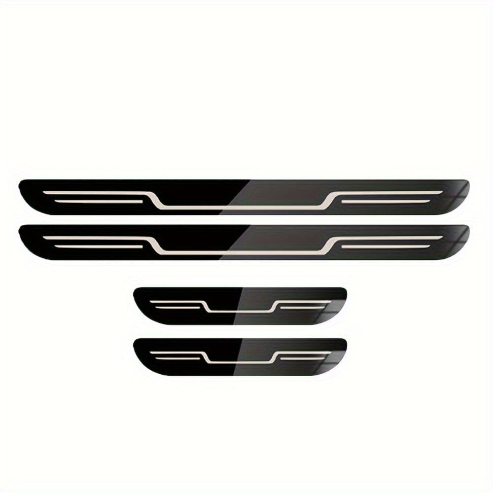 WANGXINYUGYH 4 Pcs Car Door Sill Protectors for Audi A1 3-türer Typ 8X ab Bj. 2010-07/2018, Door Entry Guards Scuff Plate Cover Threshold Trim Protection Protector Strips Set