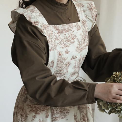 Tablier imperméable pour la cuisine à motif floral chic cuisson
