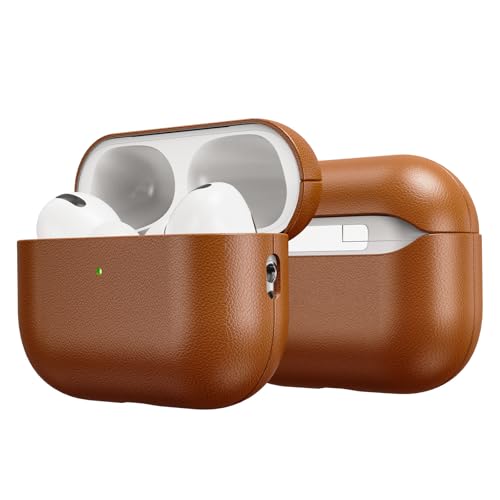 Étui AirPods Pro chargement sans fil avec LED visible coque rigide cuir