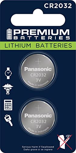 CR2032 Lithium Coin Cell Batteries (2 Pack)