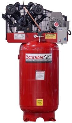 80 Gallon Professional Series 2 Stage 7.5 HP Single Phase Vertical Air Compressor Voltage: 208V