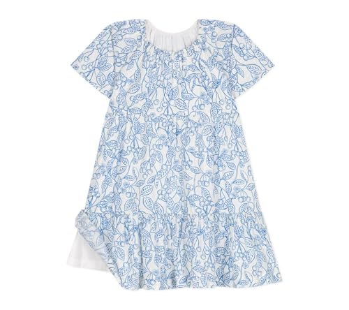 Abito bambina a maniche corte in cotone stampato - 3