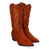 Bota Campera para Mujer, Comodas con Adornos Bordado