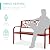 Best Choice Products Outdoor Bench Steel Garden Patio Porch Furniture for Lawn, Park, Deck w/Floral Design Backrest, Slatted Seat - Rust
