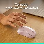 Logitech MK270 Wireless Keyboard and Mouse Combo for Windows, 2.4 GHz, 8 Multimedia Keys, PC, Laptop, Wireless Keyboard Compact Mouse Combo - Rose - Image 3