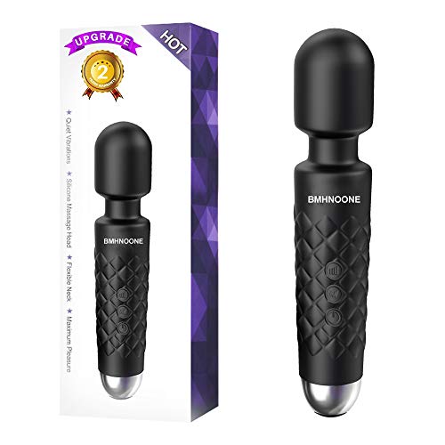 Upgrade Wand Massager,Handheld Cordless Rechargeable Wand Massager with 8 Powerful Speeds and 20