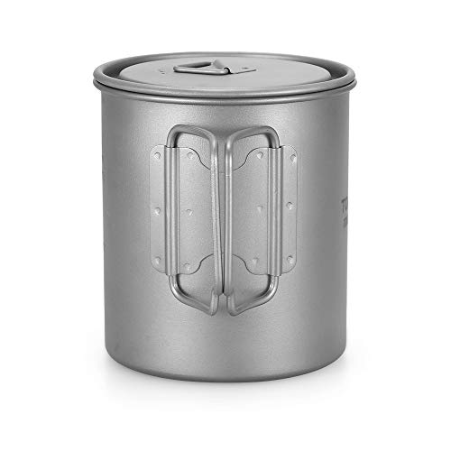 Nishore Ultraleve 750 ml Copo De Titânio Ao Ar Livre Portátil Camping Piquenique Copo De Água Caneca