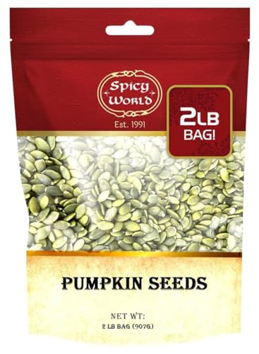 Spicy World Raw Pumpkin Seeds 2 LB Bag