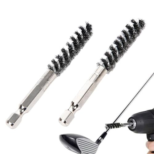 Limpiador de palos de golf - Cepillo para férulas de Shafts de golf Juego de 2 | Herramienta de pulido de acero inoxidable versátil para golfistas