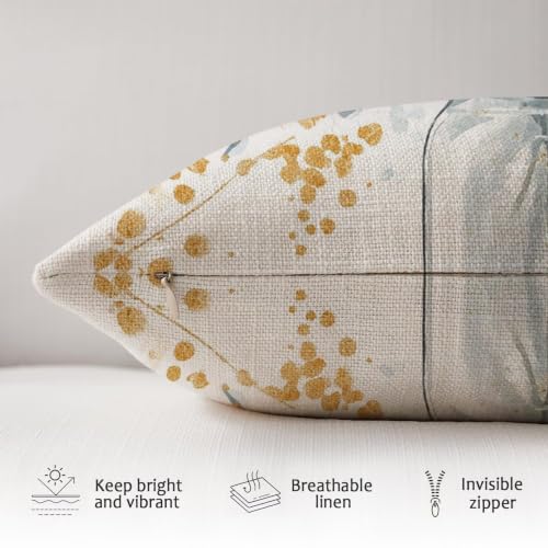 Housse coussin 50 x 50 cm fleur coussin canapé extérieur imperméable lot de 2